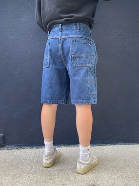 Darkwash Key denim carpenter shorts size 38